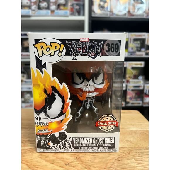 VAULTED SPECIAL EDITION Venomized Ghost Rider Funko Pop Bobblehead #369 Marvel - Picture 1 of 6